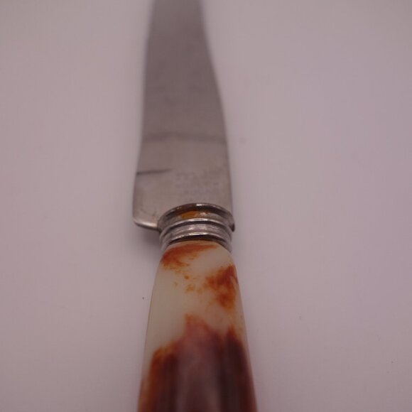 Set of Six(6) MB Hollow Ground Japan Faux Bone Handle Steak Knives - Picture 13 of 15